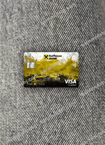 Romania Raiffeisen bank visa classic card photolook front